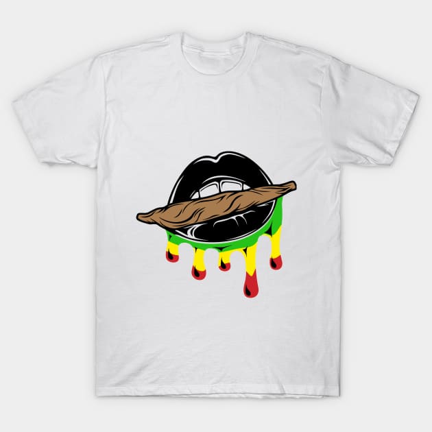 WHEN MY LIPS DRIP T-Shirt by Ganja Grip